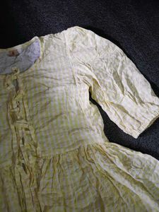 Cute Yellow Peplum Top(prettier In Real Color)