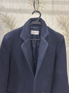 Navy blue overcoat