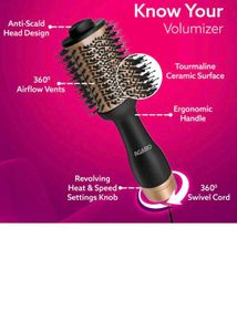 AGARO HV2179 Volumizer Hair Dryer - Gold and Black