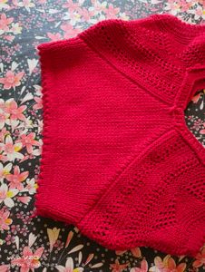 Hand-Knitted Red Balaclava