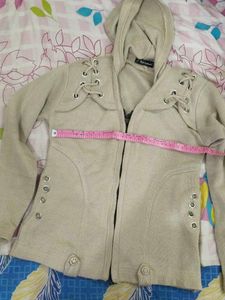 Hooded Beige Jacket