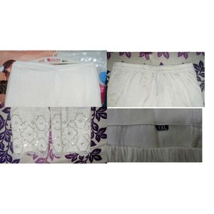 Elegant Navy &amp; Of White Embroidered Pant Suit