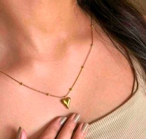 Anti-tarnish Simple Heart Pendant