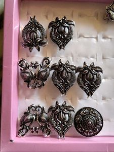 Oxidized Silver Rings