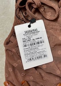SASSAFRAS Women Tiered Pink Dress