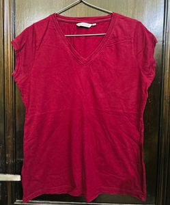 Red V-Neck T-Shirt
