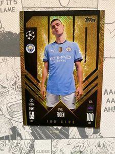 Topps Match Attax Phil Foden 100 Club Card