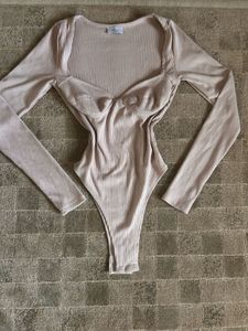 Ribbed Long Sleeve Bodysuit
