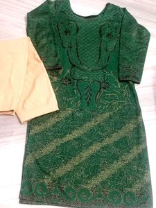 Green Kurta Set
