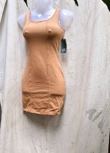 14296. Tan Bodycon Dress