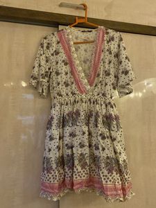 Floral Print Mini Dress