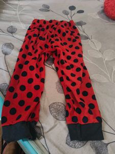 Boys Black Printed Pants
