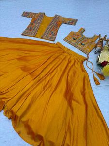 Fully Stitched Lehenga For Haldi