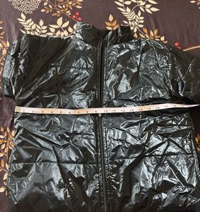 Shiny Black Puffer Jacket