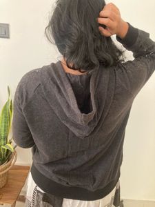 Black Grey Hoodie