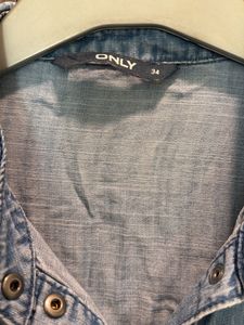 Denim Shirt with Unique Patch