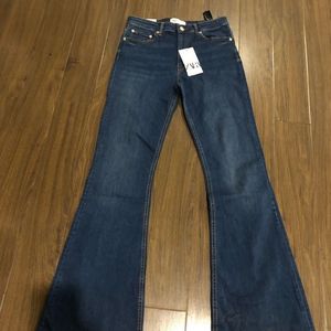 Zara Flare Bell Bottom Jeans For Women Brand New