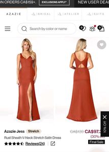 AZAZIE Rust Dress ( A12)