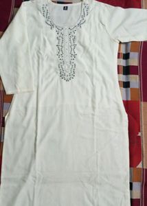 New/Unused Rayon Kurta Pant With Organza Dupatta