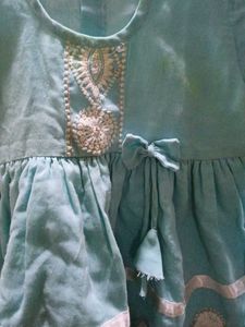 Baby Girl Sky Blue Frock