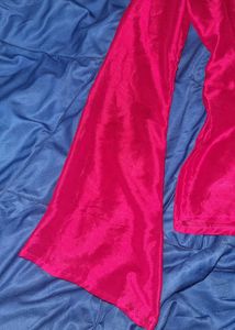 Red Velvet Long Sleeve Top