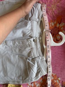 Beige Casual Pants