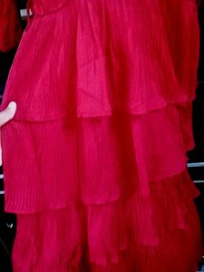 Red Tiered Dress