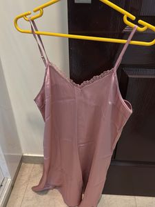 Silky Lace Trim Cami Top