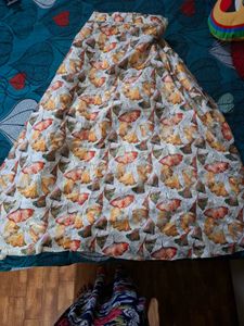 Floral Print Maxi Skirt
