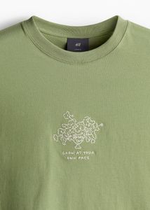H&amp;M Drop Shoulder T-Shirt ( Loose Fit)