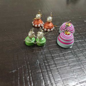 Jhumka Combo Set Of 3 🌼🌸