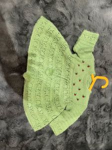2 Cute Knitted Baby Dresses