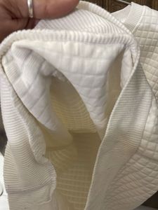 Stylish White Embellished Sweatshirt