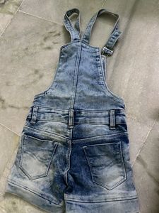 Blue Jumpsuit Shorts For Kids