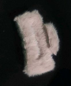 korean fuzzy hair claw clip