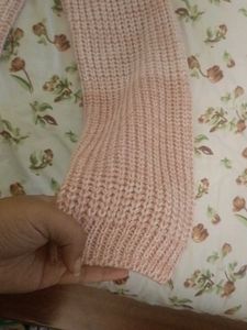 Cute Two-Tone Knit Sweater