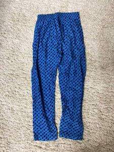 Patterned Blue Pants