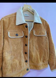 Girls Beige Fur Jacket