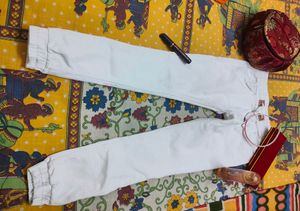 White Joggers