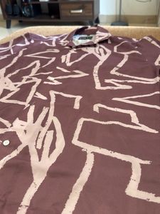 Roar Fox Abstract Print Shirt - Size S