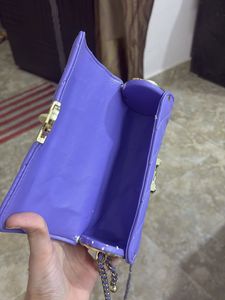 Quilted Lavender Crossbody Bag