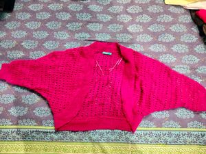 Crop cardigan sweater