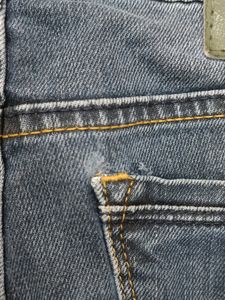 Men&#39;s Dark Blue Low-Rise Slim Fit Jeans