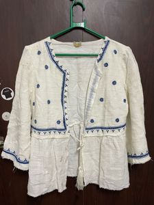 Embroidered White Jacket