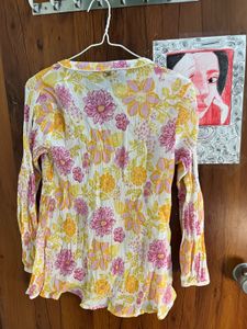 Cutest Floral Long Sleeve Kurti!