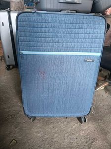Cyan Safari Trunk Trolley Bag