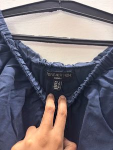 Off-Shoulder Blue Dress