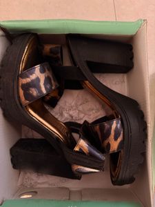 Leopard Print Platform Heels