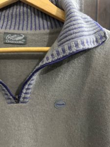 Crocodile Quater Zip Sweater