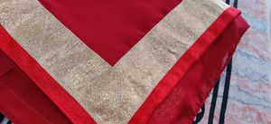 Georgette saree with golden border
